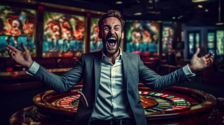 dealer Caribbean Stud Poker qqnusa dengan lima kartu di meja dealer Caribbean Stud Poker qqnusa dengan lima kartu di meja